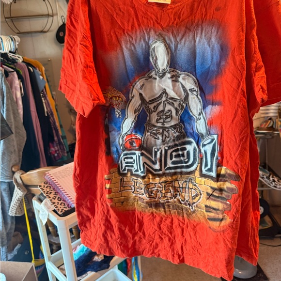 AND1 boys Bold Red Graphic Tee 000517 - Picture 1 of 3
